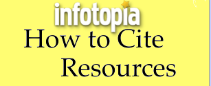 How to Cite Your Resources