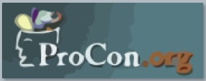 The mission of ProCon is to
'promote critical thinking, education, and informed citizenship by presenting controversial issues in a straightforward, nonpartisan, primarily pro-con format.'