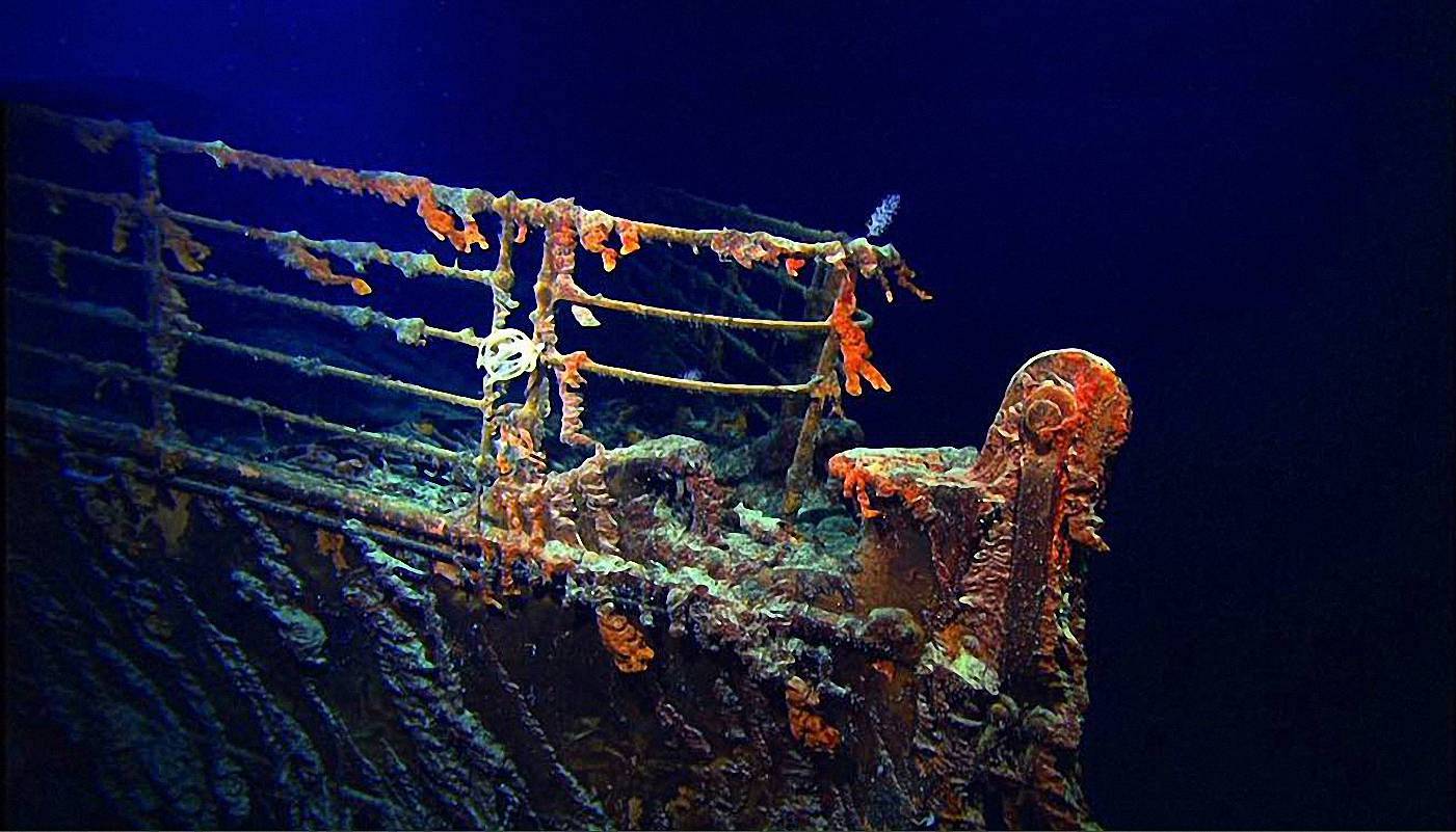 R.M.S. Titanic Bow,<BR>Under Two Miles of Water